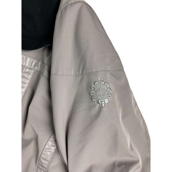 Nils Women's Heavy Winter Coat Size 10 Taupe Belted Insulated Snow Ski Coat - Picture 3 of 16